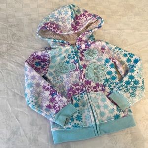 🌼 3/$18. Disney Frozen hooded sweatshirt size 3T